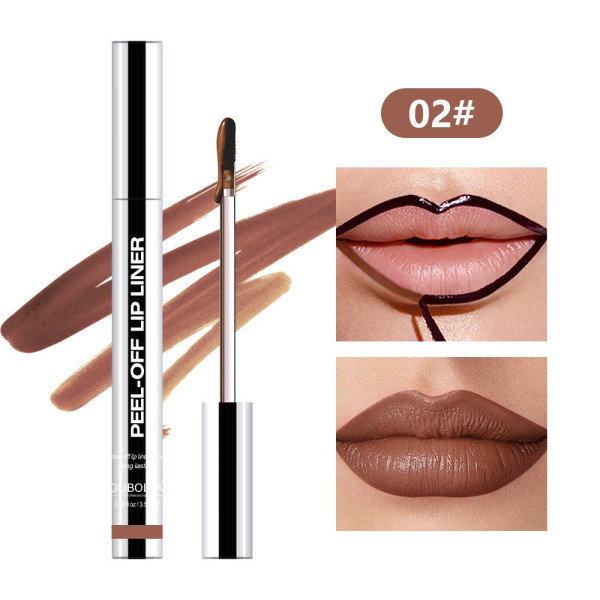 Помада подводка для губ матовый пилинг-гель Peel-Off Lip Liner оттенок 00 Red 02 Brown