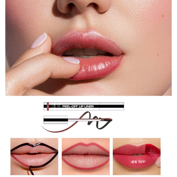 Помада подводка для губ матовый пилинг-гель Peel-Off Lip Liner оттенок 00 Red 02 Brown