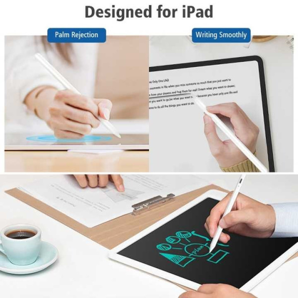 Магнитный стилус активный для письма и рисования LED дисплей для iOS Белый