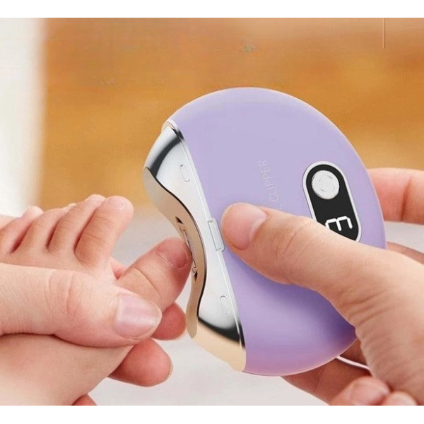 Аккумуляторный триммер для стрижки ногтей Nail-Clipper R6Y8 с дисплеем, прибор для стрижки ногтей детям
