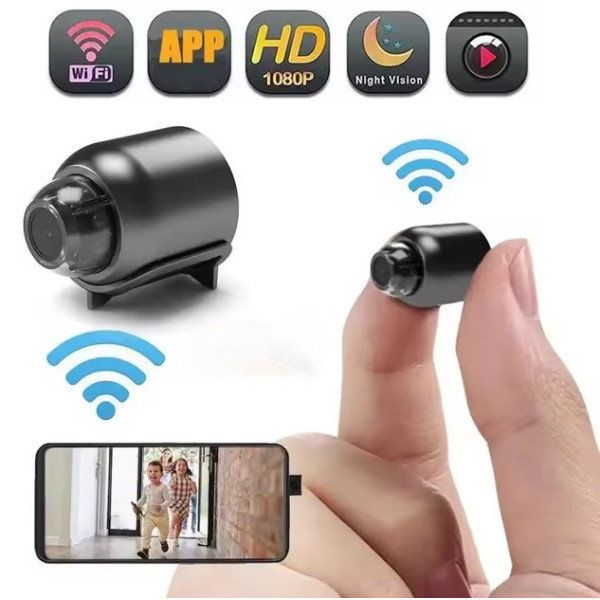 Беспроводная Wi-Fi IP X5 аккумуляторная, с объектив 160°, ночным видением, детектором движения, удаленный APP