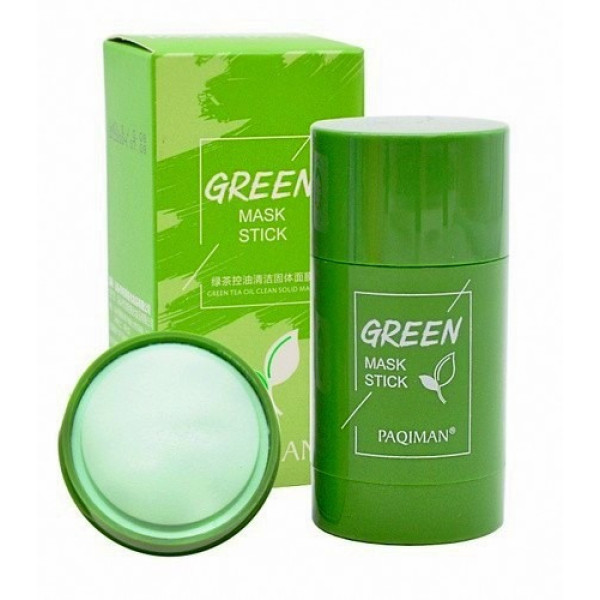 Очищающая маска стик для лица от черных точек и акне Green mask stick