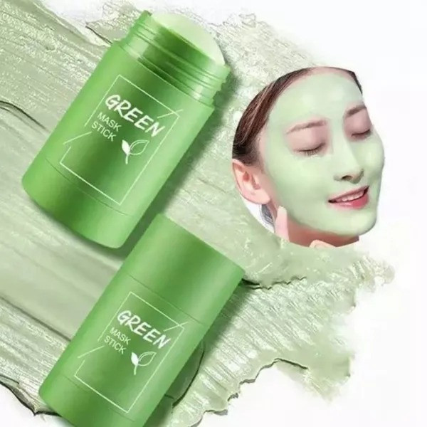 Очищающая маска стик для лица от черных точек и акне Green mask stick