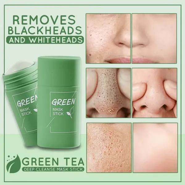 Очищающая маска стик для лица от черных точек и акне Green mask stick