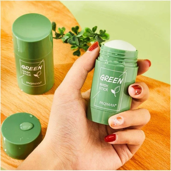 Очищающая маска стик для лица от черных точек и акне Green mask stick