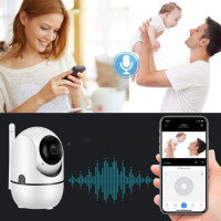 Камера видеонаблюдения CAMERA Wifi QC011 Беспроводная поворотная с инфракрасной подсветкой Белая