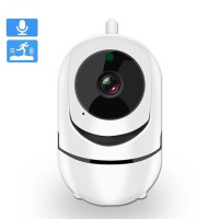 Беспроводная поворотная IP камера видеонаблюдения QC011 WiFi для дома со звуком и ночным видением