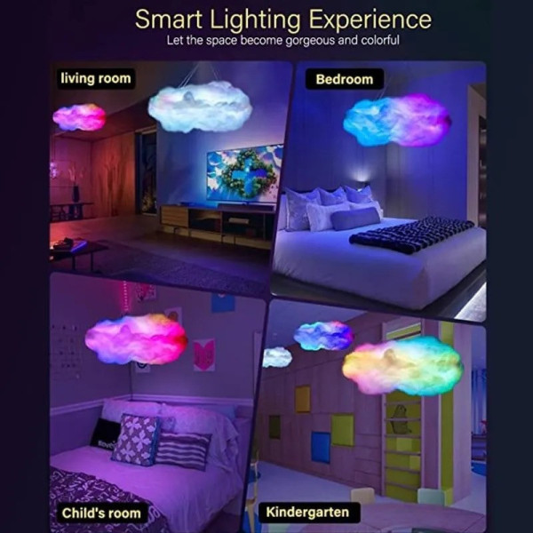 Светильник-ночник LED «Облако» TouCloud OBL-211 с 3D эффектом и управлением через APP