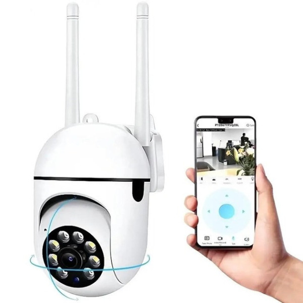Уличная WiFi PTZ IP-камера A1 2Мп с поворотной головкой, ночным видением, App управлением