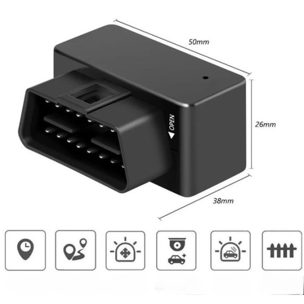 GPS-трекер для автомобиля G500M OBD2 с GSM/GPRS, удалённое отслеживание, виброоповещение и история маршрутов