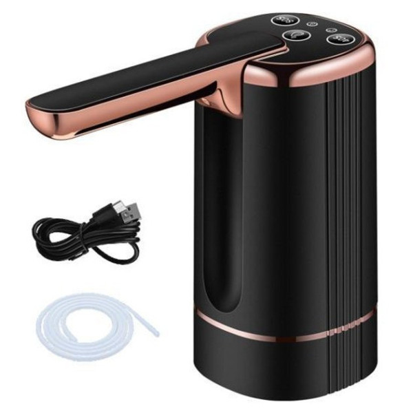 Электрический аккумуляторный насос-диспенсер для воды BRS 1200 мАч с USB Type-C зарядкой для бутылей 5/10/19 л