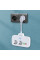Сетевой фильтр-удлинитель LDNIO SE2435, 2500 Вт, 2 розетки, 3 USB, 1 Type-C QC/PD, защита и выключатели