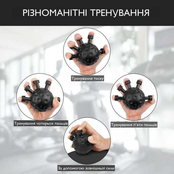 Эспандер-тренажер Zelart POWER WRIST для кистей и пальцев, шарообразный, 2 уровня сопротивления