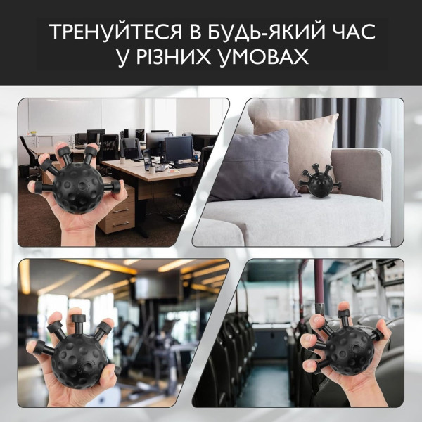 Эспандер-тренажер Zelart POWER WRIST для кистей и пальцев, шарообразный, 2 уровня сопротивления