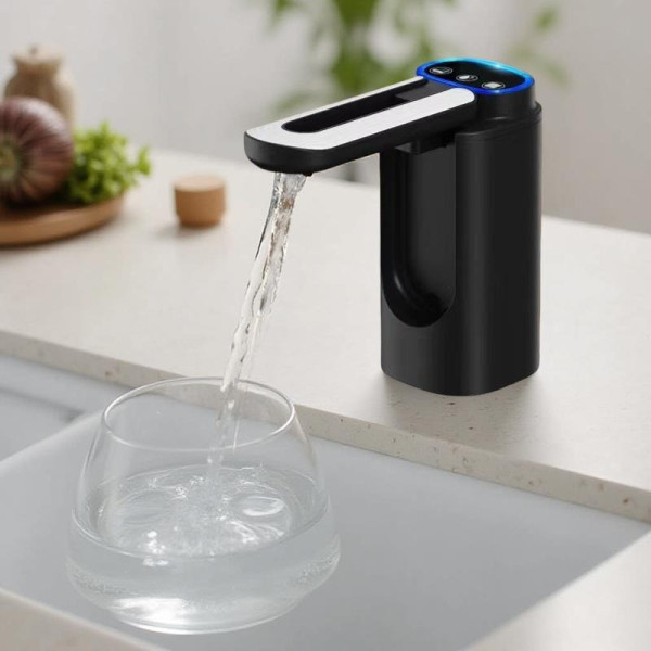 Портативная электрическая помпа Water Pump 600 мл с аккумулятором 1200 мАч и USB-зарядкой для бутылей до 19 л
