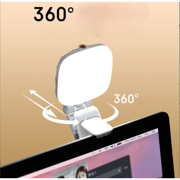 Селфи-лампа F622 LED с магнитным держателем MagSafe, 3 режима света, аккумулятор 1000 мАч, USB Type-C