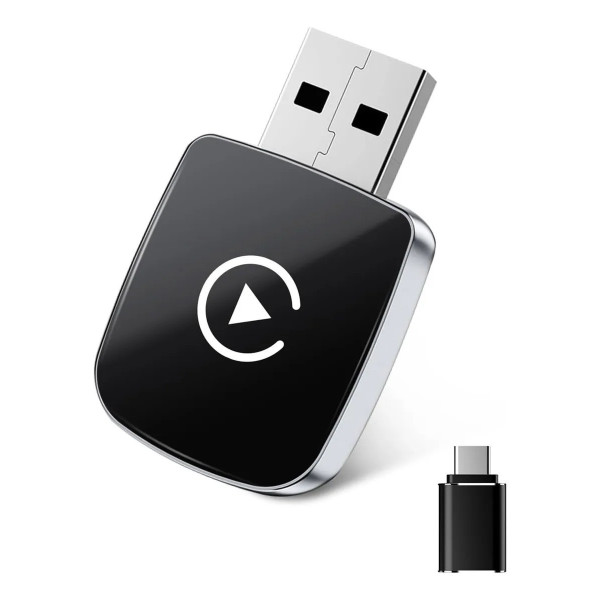 Беспроводной автоадаптер CarPlay/Android Auto с USB Type-C, plug & play, для iOS и Android