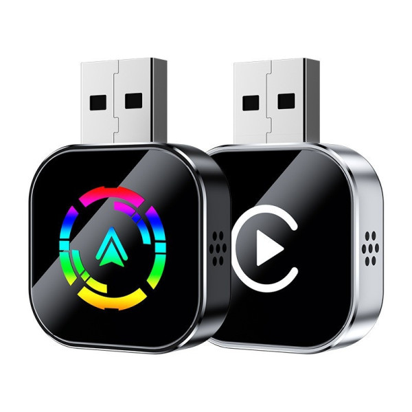 Беспроводной автоадаптер CarPlay/Android Auto с USB Type-C, plug & play, для iOS и Android
