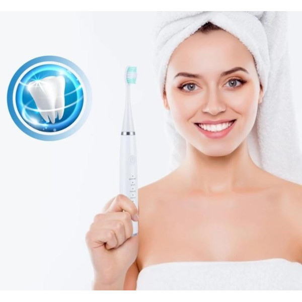 2в1 ультразвуковая зубная щётка-скалер Electric Sonic Dental Scaler с зеркалом и сменными насадками