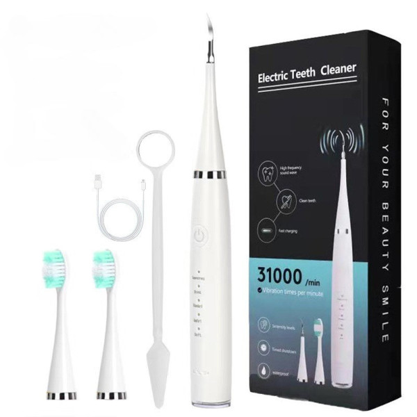 2в1 ультразвуковая зубная щётка-скалер Electric Sonic Dental Scaler с зеркалом и сменными насадками