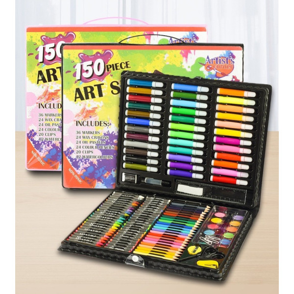 Набор для рисования и творчества Art Set 150 предметов в кейсе, для детей и подростков