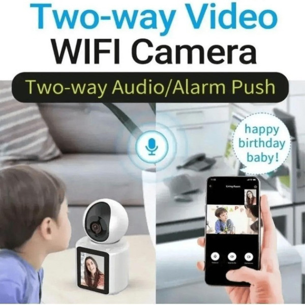 Настольная видеоняня с Wi-Fi, 3 МП, поворотная камера с двухсторонней связью ICSEE V1-20C