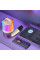 Портативная Bluetooth колонка K52 с 2 караоке микрофонами, бежевый цвет, RGB подсветка,аккумулятор до 12 часов