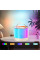 Портативная Bluetooth колонка K52 с 2 караоке микрофонами, бежевый цвет, RGB подсветка,аккумулятор до 12 часов