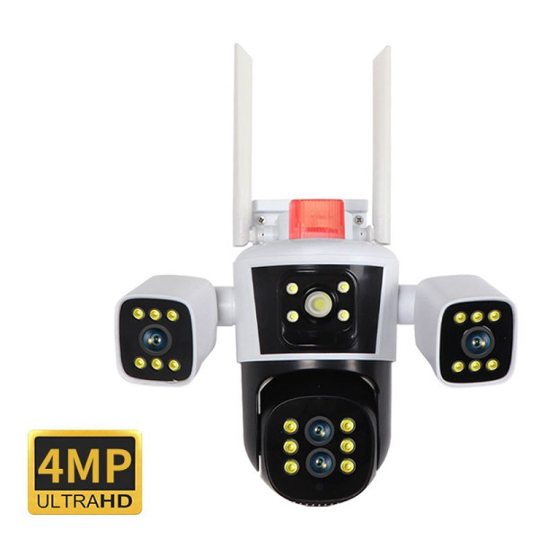 IP-камера JE-190 12 МП с Wi-Fi, PTZ управлением, тремя объективами и ночным видением