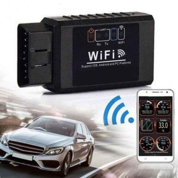 Автосканер ELM327 WiFi OBD2 V1.5 универсальный диагностический адаптер для автомобиля