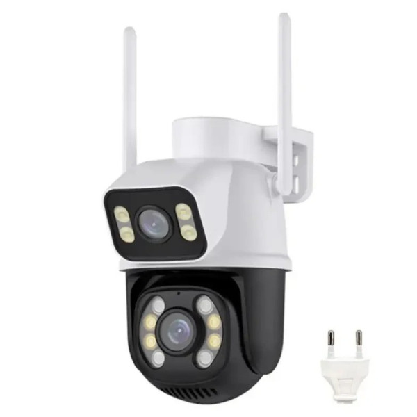 Уличная IP-камера A8BQ с LED подсветкой, двойными линзами и датчиком движения