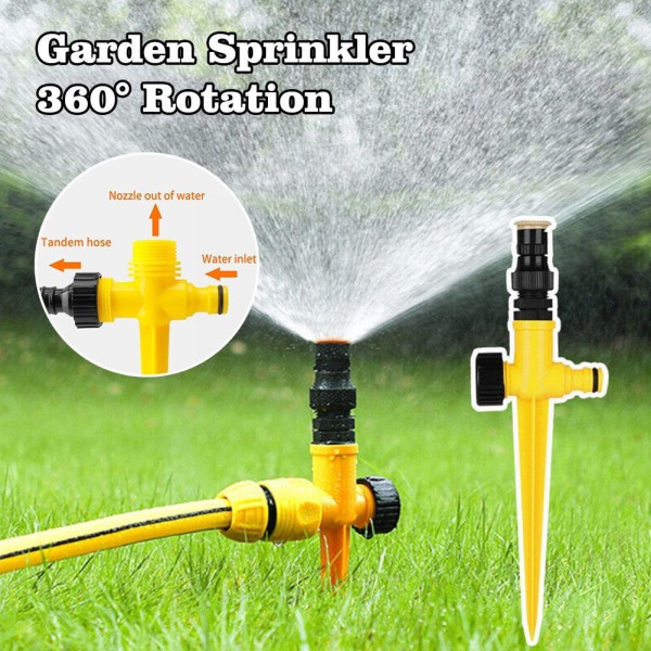 Спринклерный распылитель Lawn Sprinkler 360° для газона и огорода, дождеватель и система полива