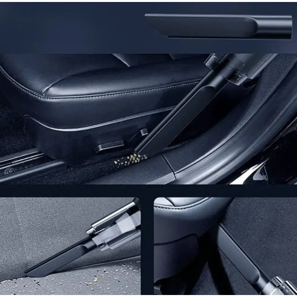 Автомобильный пылесос Vacuum Cleaner 9997, аккумуляторный, HEPA фильтр, 6 насадок, для дома и авто