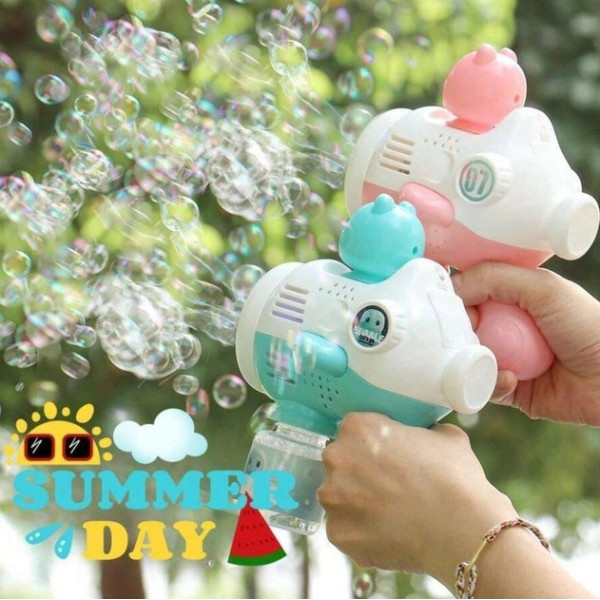 Автоматическая машинка для мыльных пузырей Bubble Maker с подсветкой и аккумулятором для детей