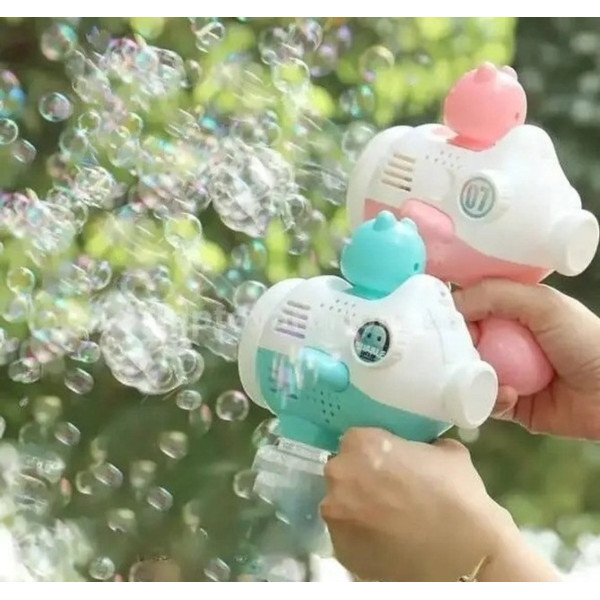 Автоматическая машинка для мыльных пузырей Bubble Maker с подсветкой и аккумулятором для детей