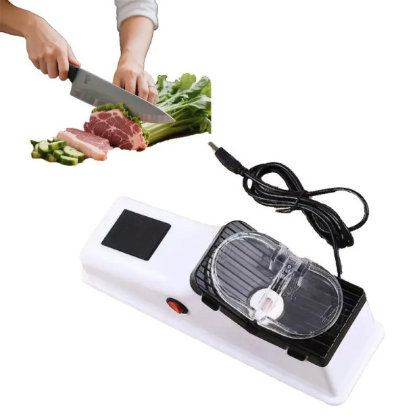 Электрическая точилка для ножей Electric Knife Sharpener с USB, электроточилка для кухонных ножей и ножниц