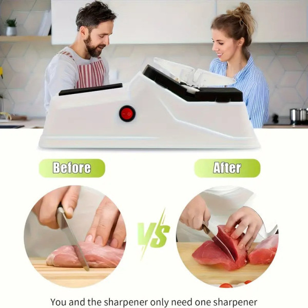 Электрическая точилка для ножей Electric Knife Sharpener с USB, электроточилка для кухонных ножей и ножниц