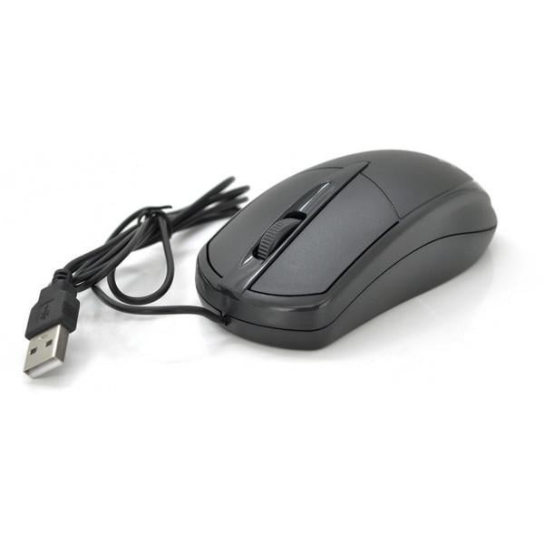 Проводная компьютерная мышь Jedel CP72 USB, 1000 DPI, черная, кабель 1.35 м для ноутбука и ПК