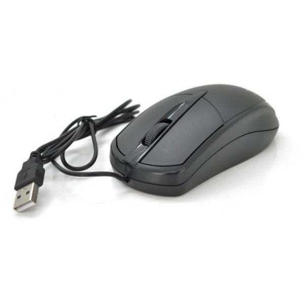 Проводная компьютерная мышь Jedel CP72 USB, 1000 DPI, черная, кабель 1.35 м для ноутбука и ПК