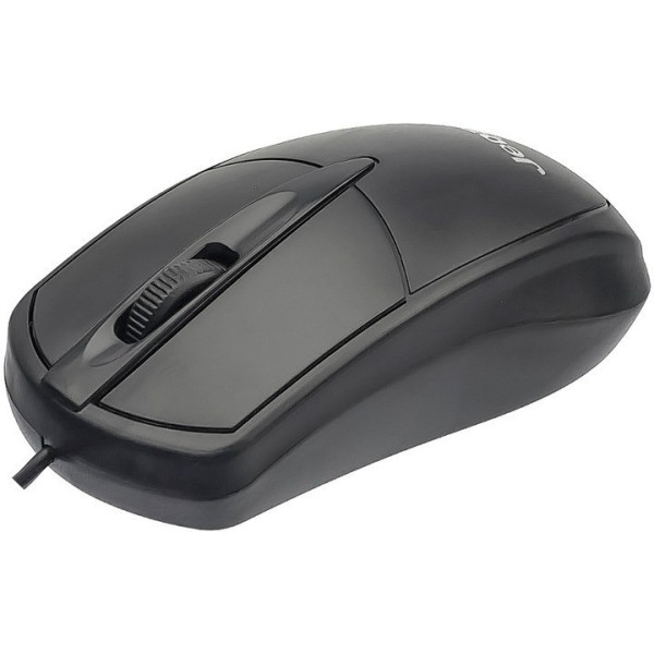 Проводная компьютерная мышь Jedel CP72 USB, 1000 DPI, черная, кабель 1.35 м для ноутбука и ПК