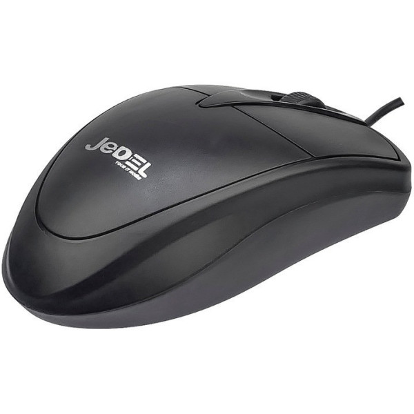 Проводная компьютерная мышь Jedel CP72 USB, 1000 DPI, черная, кабель 1.35 м для ноутбука и ПК