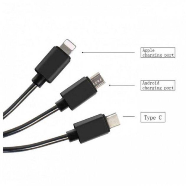 FM модулятор автомобильный Q15-BT Bluetooth с кабелями Type-C, Micro USB, Lightning и быстрой зарядкой