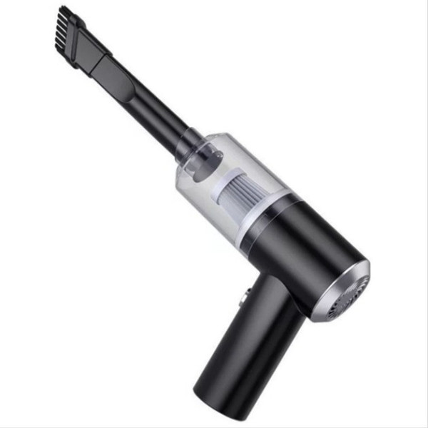 Портативный автомобильный пылесос 2 в 1 Vacuum Cleaner 8696 с насадками, беспроводной, 120 Вт, 4500 Па, черный