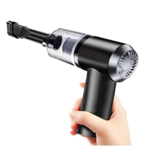 Портативный автомобильный пылесос 2 в 1 Vacuum Cleaner 8696 с насадками, беспроводной, 120 Вт, 4500 Па, черный