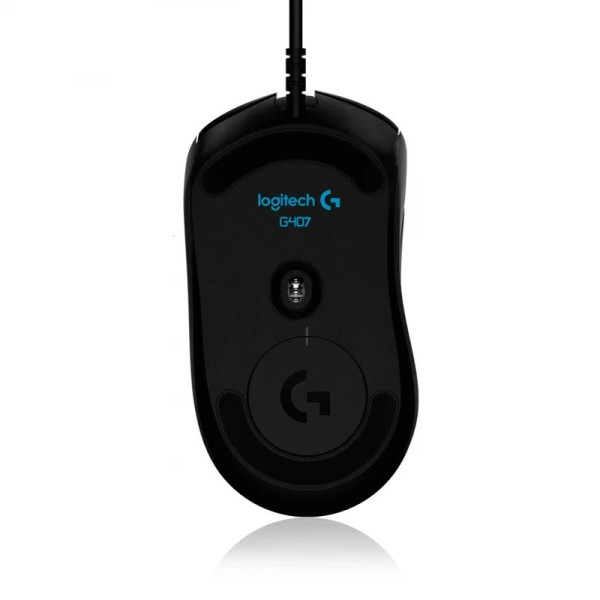 Игровая проводная мышь G407 Silent Plus с LED подсветкой и 12000 DPI