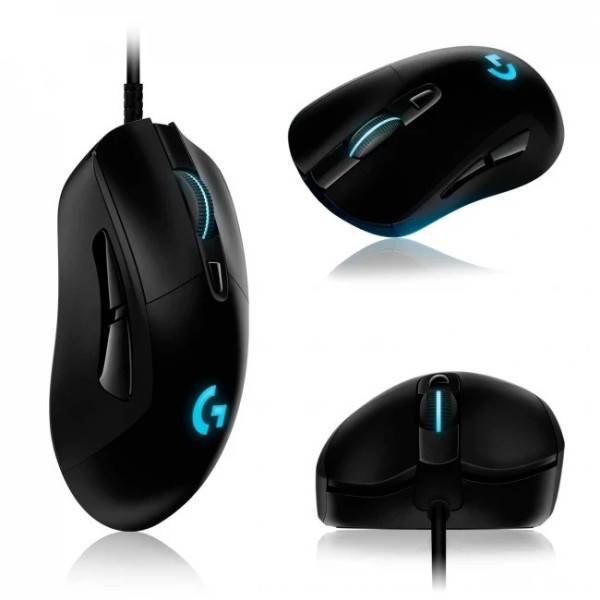 Игровая проводная мышь G407 Silent Plus с LED подсветкой и 12000 DPI