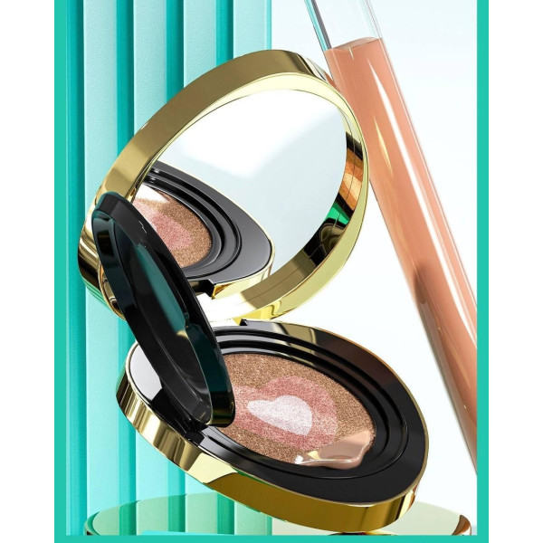 Тональный кушон Drawshe Emerald Crystal Glow увлажняющий, трехцветный, с заменяемым блоком, 24 г