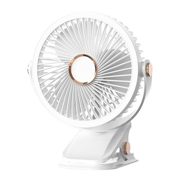 Аккумуляторный вентилятор с LED подсветкой VHG F03 настольный и портативный, 3 скорости, 720° вращение