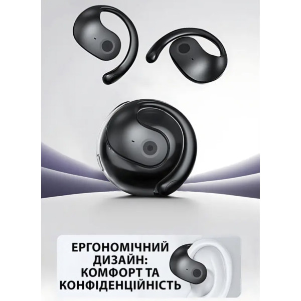 Спортивные Bluetooth наушники MDR OWS T2 BT с микрофоном, версия 5.3, черные
