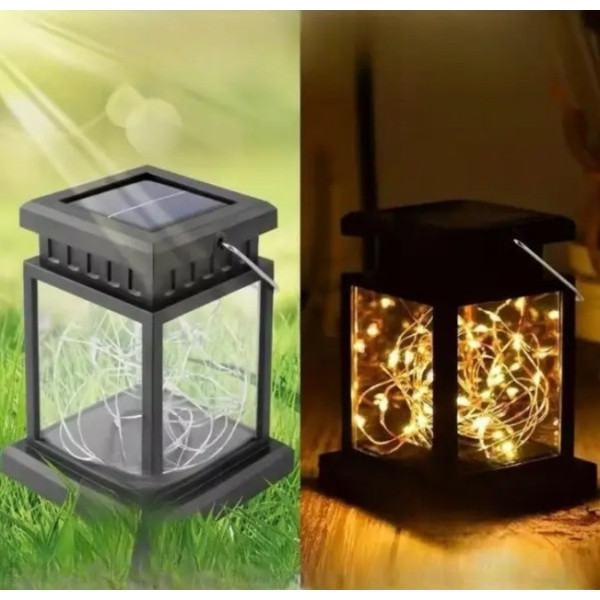 Солнечный подвесной фонарь UniSolar NF101 с тёплым LED-светом и влагозащитой для улицы